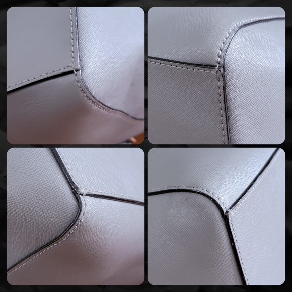 Kate Spade WKRU4878 Tilden Place Satchel Gray Saffiano Leather Bag - Picture 8 of 16